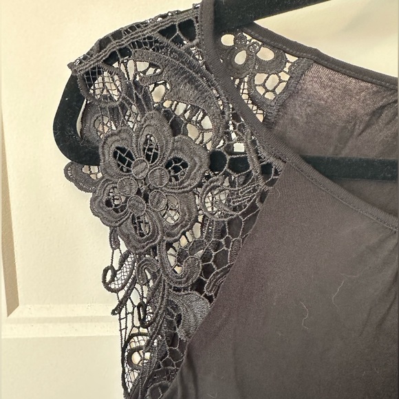 3/$15 Sleeveless top with lace detail on sleeves for women - Picture 3 of 5